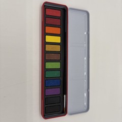Watercolor Workbooks, 12 Colors Water Color Books Paint with palette Flowers