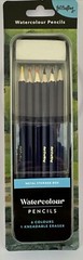 6 Artist Water Colour Pencils & Kneadable Eraser For Drawing Sketching Crafting