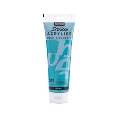 Studio Acrylics High Viscosity Paint Iridescent Blue Green 250ml 8.45oz