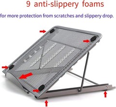 Ventilated Metal Stand for Tablets, Laptops & LED Light Boxes – 9.45×7.48 Inch