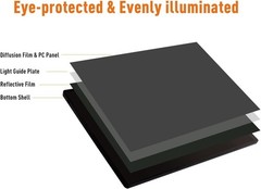 Rechargeable A4 LED Light Pad with Padded Case, 6 Brightness Levels, Type-C, …