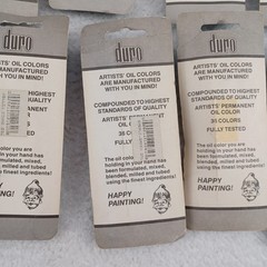 Duro Artists Oil Colors 1.25 Oz. 37 ml New NOS Sealed Lot Of 12 Variety