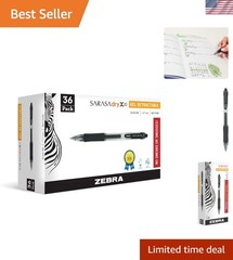 36-Pack Sarasa Dry X20 Retractable Gel Pens – Smooth Writing, Smudge-Free