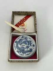 Vintage Chinese Blue Ink Paste,blue & white Ceramic Dish