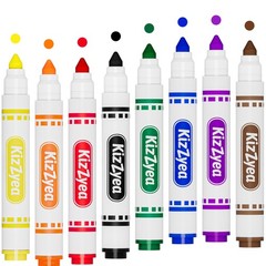 Washable Markers Bulk, Markers for Kids, 8 Assorted Colors, 160 Count, Broad …