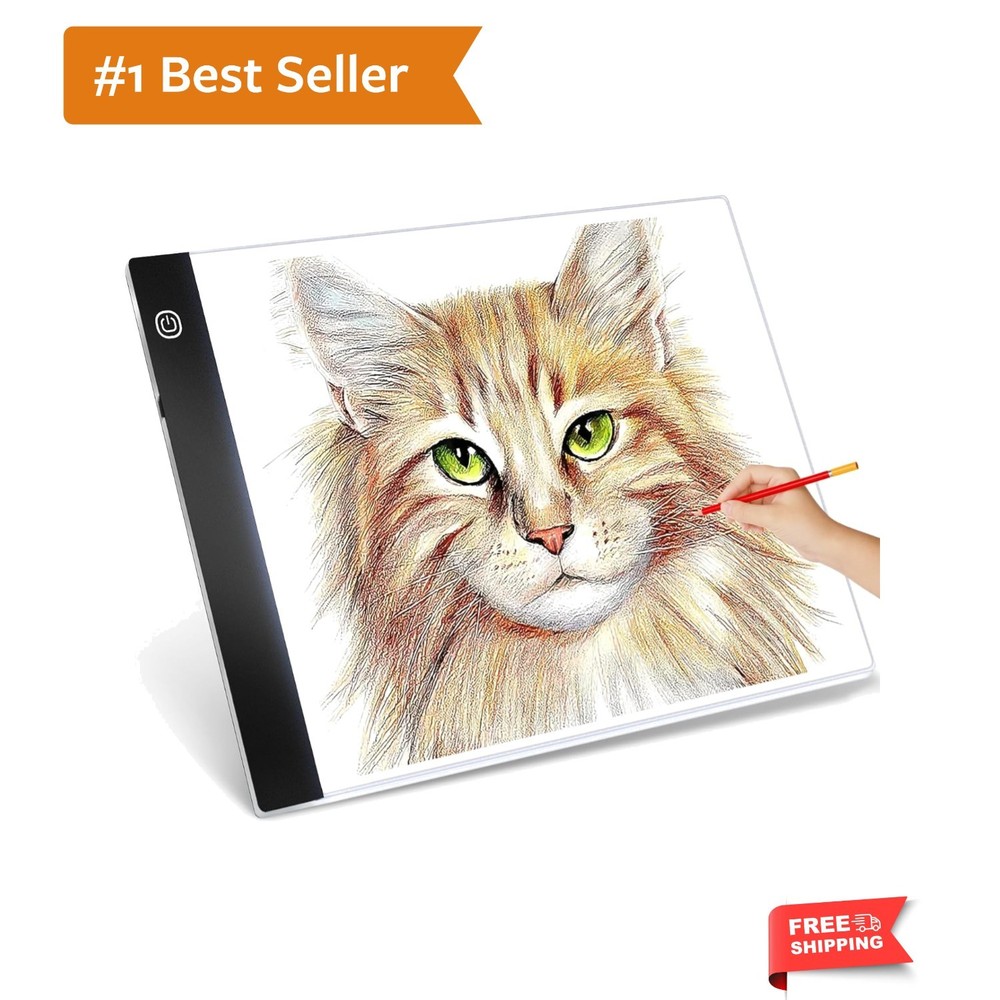 LED Light Up Tracing Board – A4 Portable Art Light Pad for Drawing & Tattooing