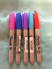 Sharpie Marker- L.E. Colors- Fine Point Permanent- Ultra Violet ,Nano Blue+ More