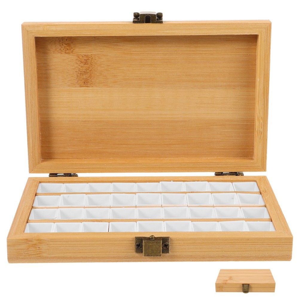 1 Set of Plastic Art Drawing Pigment Case with Convenient Packaging for Pigments