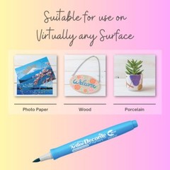 Artline Decorite Metallic Water Based Brush Marker Pigment Ink Xylene-free Fa…