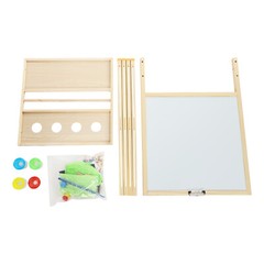 Art Easel, Easel For Kids, Adjustable Height With Magnetic Dark Green Board New