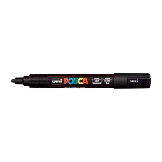 x10 single Black Uni Posca Marker Pen Medium Bullet Tip 1.8 – 2.5mm PC5M