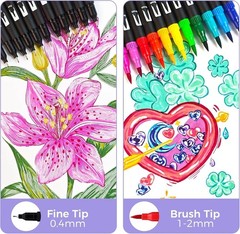 Art Markers 168 Colors – Vibrant Dual Tip Pens for Sketching & Calligraphy