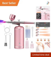 Professional Airbrush Kit – Cordless 48PSI Compressor for Cake Decorating & Art