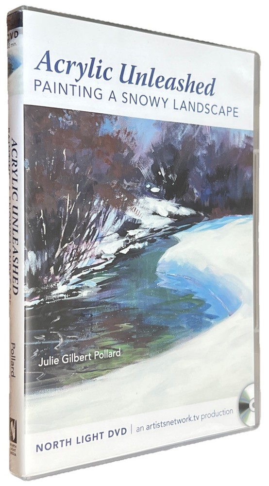 Julie Gilbert Pollard Acrylic Unleashed Painting A Snowy Landscape Art DVD