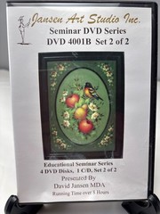 Jansen Art Studio DVD 4001B Birds Roses Fruit Educational Seminar Series 4 Discs