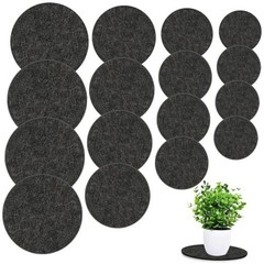 16 Pieces 4 Sizes Felt Plant Coasters, Extra Thick 4/6/8/10 Inch 4-6-8-10 Inch