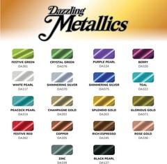 DecoArt Metallic Acrylic Paint Set 18 Popular Colors