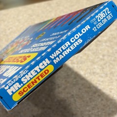 Vintage 1995 Set of 12 Sanford Mr. Sketch Scented Watercolor Markers #20672