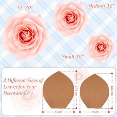 28 Pcs Paper Flowers Template Kit DIY Flower as pictures show