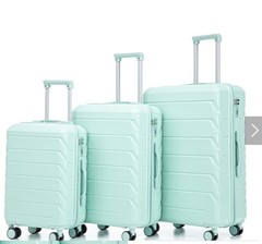 Trolley Box 20in 24in 28in Trolley Box Iron Tie Rod ABSPC Alloy Mint Green