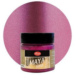 Maya Gold 1.52 Fl Oz Dynamic Metallic Acrylic Paint for Crafting Magenta