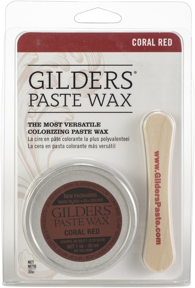 GILDERS(R) Paste Wax Finishes 30ml – Baroque Art-Coral Red, Set Of 2