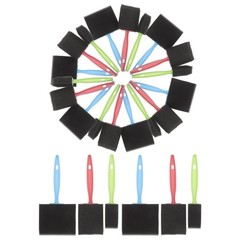 24 Pcs Children’s Sponge Paintbrush Art Brushes Painting Tools for Toddlers