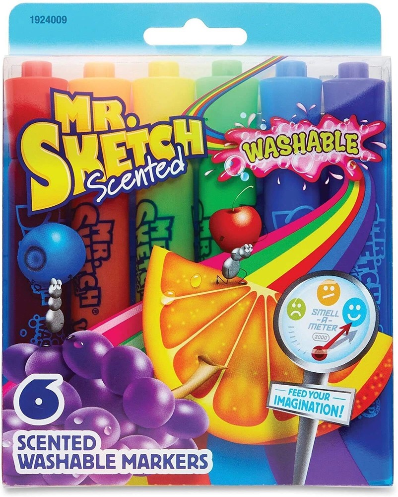 Mr. Sketch Scented Twistable Gel Crayons Assorted Colors 6 Crayons Soft Pack
