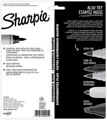 Sharpie 8 Assorted Brush Tip Permanent Markers 1810703 New In Pack