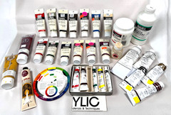 Vintage Liquitex & M. Graham Acrylic Artist Paint Lot – 26 Tubes + Mediums Used