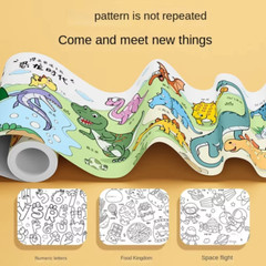 Sticky Coloring Paper Roll For Kids – Fun And Creative Drawing Roll For Coloring