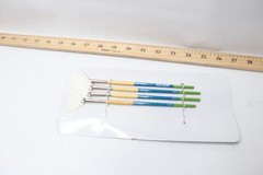 (4-Pk) Princeton Snap Brush Taklon Fan White Size 4 9850FN-4