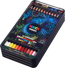 uni Colored Pencils, 4.0mm Lead, Assorted Set, 36 Pack