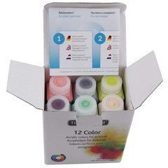 Professional Airbrush Paint 12x30ml Airbrush Paint Set Of Acrylic Paint Quick Dr