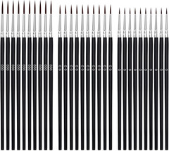 30 Pcs Tiny Detail Paint Brushes Set, Micro Small Paint Brush with 3 Sizes, Mini