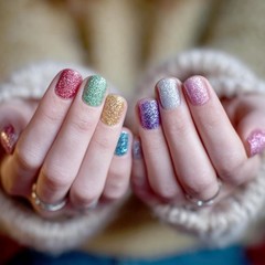 Galaxy Glitter Acrylic Paint Set – 8 Twinkle Iridescent Colors 0.71 Fl Oz / 2…