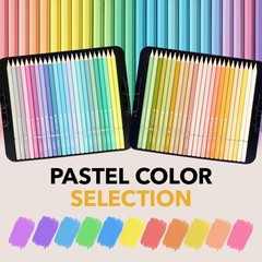 Pasteltint Colored Pencils Set of 48 | Soft, Sumptuous Tones for Artists
