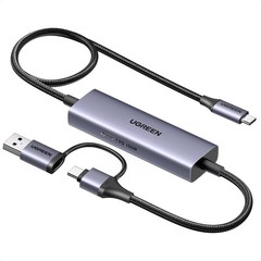 UGREEN 2K 30FPS 1080P 60FPS USB C Video Capture Card with 100W Power Delivery…
