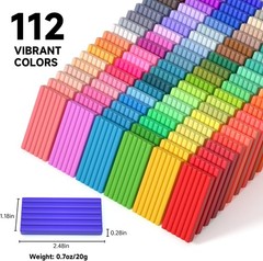 Polymer Clay 82/112 Color, Oven Bake Molding Clay Kit, DIY Starter Kit with Tool