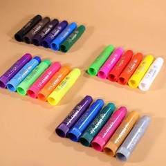 Paint Sticks,24 Classic Colors, Washable, Non-toxic, Tempera Paint Sticks for…