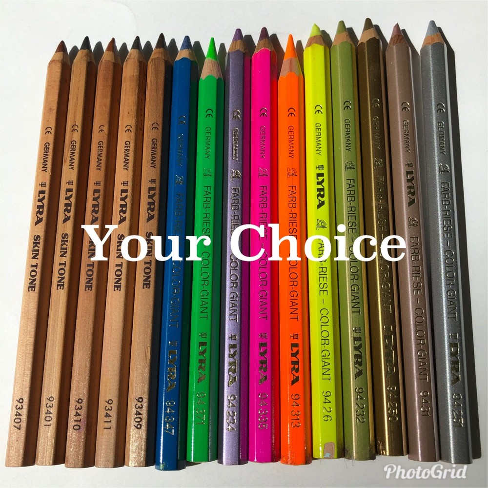 Lyra Color Giant Pencils – Metallic Bright Skin Tones Choose Your Color