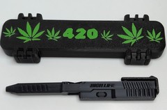 420-Style 3D Printed Slide Pen & Case – Novelty Desk Pen – G2 Ink refill