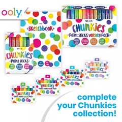 Chunkies 12″ x 9″ Thick Paper Sketchbook Pad – 60 Pages per Pad, 120 GSM / 32…