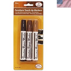 Furniture Touch-Up Markers: Brown Color; 1 Pack of 3 Markers