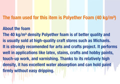50Pcs Foam Brush and round Foam Brush Set with High Density Foam for Multi Proje