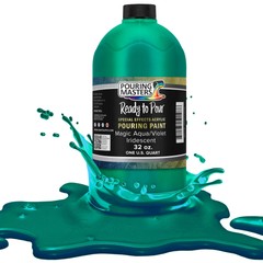Magic Aqua/Violet Iridescent Special Effects Pouring Paint – Quart Bottle