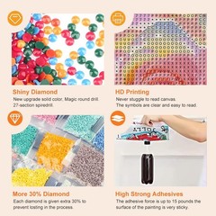 Anuver Flower Diamond Art Kits for Adults, Rose Full Drill Multicolor