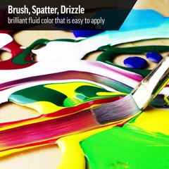 Fluid Acrylics Burnt Umber Light 4 Fl Oz Bottle Professional SemiOpaque