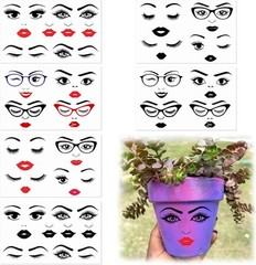 Face Stickers for Crafts – Eyes, Mouth, Nose Decals for DIY & Party Decor