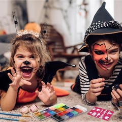 Face Painting Kit For Kids Party,22 Colors Face Paint Kit Includes Paint Tray